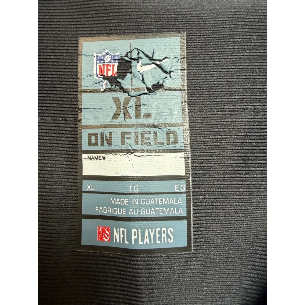 Nike Carolina Panthers Kelvin Benjamin 13 NFL Jersey Black Blue Mens XL (Q8)
